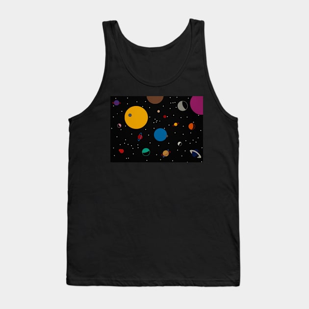 Outer Space Tank Top by Rosi Feist